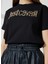 Bisiklet Yaka Baskılı Siyah Kadın T-Shirt 74PBHG03 4