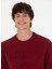 Bisiklet Yaka Bordo Erkek Sweatshirt JELLYSK023 2