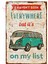 Vintage Dekoratif Pas Görünümlü Genç Odası Duvar Aksesuarı - Retro Tarz Cafe Metal Duvar Levhası 20X30 cm 1