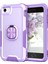 Apple iPhone Se Se Roltable Cıng Stıon Standstand Drapshoof Pc+Silikon 3-1 Arada Hibrit Telefon Kılıfı Koruyucu Arka Kapak (Yurt Dışından) 1