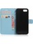 Litchi Grain Deri Cüzdan Kılıfı Flip Folio Stand Koruyucu Kapak Apple iPhone Se 2. Gen-Blue (Yurt Dışından) 4