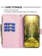 Apple iPhone Xr Pu Deri Stand Cüzdan Mat Rhombus Desen Baskılı Telefon Kapak Pembe (Yurt Dışından) 3