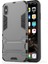 Plastik+Tpu Hibrit Telefon Kılıfı Apple iPhone Xs Max-Grey Için Kıckstand ile (Yurt Dışından) 2