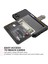 Deri Kaplamalı Tpu Cüzdan Kickstand Case, Apple iPhone Xr-Black Için Yerleşik Manyetik Tabaka ile (Yurt Dışından) 4