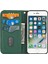 Otomatik Emilmiş Dokuma Doku Cüzdanı Bilek Kayış Deri Kapak Kasası Için Apple iPhone Se-Yeşil (Yurt Dışından) 4