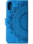 Apple iPhone Xs Maks-Blue Için Baskılı Mandala Desen Pu Deri Manyetik Cüzdan Telefon Kabuğu (Yurt Dışından) 3