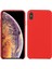 Apple iPhone Xs Max-Red Için Yumuşak Anti-Çizik Mikrofiber Astarlı Katı Silikon Şok Geçirmez Telefon Kasası (Yurt Dışından) 1