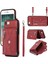 Apple Iphoneserfid Engelleme Kart Torbası Telefon Kasası Kickstand Pu Deri+Tpu Kapak-Kırmızı (Yurt Dışından) 2