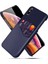 Ksq Pc+Pu+Kumaş Hibrit Kart Yuvası Telefon Apple iPhone X/xs-Blue Için (Yurt Dışından) 1