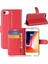 Stand Özelliği Litchi Skin Pu Deri Cüzdan Apple iPhone 7/8 /se-Red Için Manyetik Koruyucu Kapak (Yurt Dışından) 1