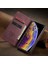 Pu Deri Cüzdan Standı Apple iPhone Xs Max-Wine Red Için Cep Telefonu Kapağı (Yurt Dışından) 3