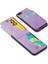 Apple Apple Iphonese/se Kart Sahibi Için Fierre Shann, Telefon Kasası Kickstand Pu Deri+Tpu Kapak-Mor (Yurt Dışından) 4