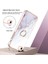 Apple iPhone 7/8 Yüzük Kickstand Tasarımı Mermer Desen Kılıfı Elektrokaplama Çerçevesi Telefon Kapak-Beyaz (Yurt Dışından) 2