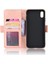 Deri Cüzdan Stand Telefon Kapağı Kılıfı Apple iPhone Xs Maks-Pink Için Birden Fazla Kart Yuvası (Yurt Dışından) 3