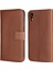 Apple iPhone Xr Cüzdan Cep Telefonu Kılıfı Orijinal Deri Deri Stand Case-Brown (Yurt Dışından) 1