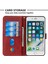 Fermuar Cep Cüzdanı Stand Flip Deri Koruyucu Kasa Apple iPhone 8 Plus/7 Plus-Red Için (Yurt Dışından) 4