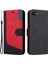Apple iPhone 7/8 Üç Renkli Ekleme Cüzdan Stand Deri Telefon Kılıfı Kapak Strap-Black (Yurt Dışından) 1