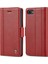 Apple iPhone Se-Red Için Çift Manyetik Tokalı Pu Deri Cüzdan Stand Telefon Kılıfı Kabuk (Yurt Dışından) 1