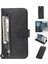 Fermuarı Cep Cüzdanı Apple iPhone Se-Black Için Deri Telefon Kılıfı (Yurt Dışından) 1
