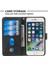 Fermuarı Cep Cüzdanı Apple iPhone Se-Black Için Deri Telefon Kılıfı (Yurt Dışından) 4