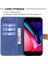 Apple iPhone 7/8 Için, Mat Yüzey Deri Cüzdan Standı Şok Geçirmez Telefon Kasası Aksesuar-Mavi (Yurt Dışından) 3