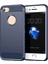 1.8mm Karbon Fiber Doku Tpu Kasa Fırçalanmış Yüzey Telefon Koruyucu Kapak Apple iPhone 8/7-Blue Için (Yurt Dışından) 1