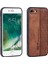 Apple iPhone 7/8 Için Basılı Desen Telefon Kasası Damla Geçirmez Pu Deri Kaplı Tpu Kapak Kahverengi (Yurt Dışından) 1