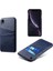 Apple iPhone Xr-Blue Için Çift Kart Yuvaları Pu Deri Kaplı Pc Kılıfı (Yurt Dışından) 1