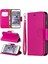 Litchi Doku Deri Cüzdan Stand Kılıfı Apple iPhone 6/6s-Rose Için (Yurt Dışından) 1
