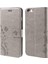 Kelebek Deri Cüzdan Apple iPhone 6s 6 Için Ters Manyetik Toka Gri ile Standı Kapağı (Yurt Dışından) 1