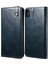 Manyetik Mumsu Çılgın At Doku Cüzdan Deri Telefon Stand Kapak Kılıfı Apple iPhone X/xs-Blue Için (Yurt Dışından) 2