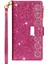 Işıltılı Yıldızlı Tarzı Lazer Oyma Fermuarlı Cüzdan Standı Deri Telefon Kabuğu Için Apple iPhone Se-Rose (Yurt Dışından) 3