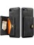 Apple iPhone 7/8 Söndürülebilir 2'si Deri Kaplamalı Tpu Telefon Kılıfı Cüzdan Kickstand-Black (Yurt Dışından) 1
