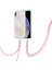Apple iPhone Xs Için Max Telefon Kılıfı Esnek Elektrokaplatma Tpu Telefon Kapağı+Kiracı 2.0mm Imd Ekleme Mermer Desen Sıkılmayan Kasa Pembe/beyaz (Yurt Dışından) 3