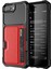 Pu Deri Kaplamalı Pc Tpu Hibrit Cep Telefon Kabuğu Apple iPhone 8 Plus/7 Plus-Red Için (Yurt Dışından) 3