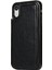 Apple Apple iPhone Xr-Black Için Kart Yuvası ve Kickstand ile Crazy Horse Deri Kaplı Tpu Kılıfı (Yurt Dışından) 2