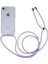 Apple Apple Iphonese Düşme Koruması Için Geri Kasa, Kordonlu Tpu+Akrilik Telefon Kapağı Landard-Purple (Yurt Dışından) 1