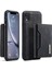 Apple iPhone Xr Çıkarılabilir 2 Arada 1 Manyetik Cüzdan Tasarım Telefon Hibrit Kılıf Kickstand Black ile (Yurt Dışından) 1