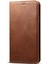 Apple iPhone Xr Için Kırılmaya Dayanıklı Dokulu Yüzey Folio Flip Manyetik Otomatik Kapanış Cüzdan Deri Kılıf Kapağı Stand Brown (Yurt Dışından) 2
