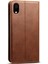 Apple iPhone Xr Için Kırılmaya Dayanıklı Dokulu Yüzey Folio Flip Manyetik Otomatik Kapanış Cüzdan Deri Kılıf Kapağı Stand Brown (Yurt Dışından) 3