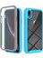 Apple iPhone Xr Için 3'ü 1 Arada Karaklama Anti Telefon Kılıfı Sabit Pc+Yumuşak Tpu Damla Geçirmez Cep Telefonu Hibrit Kapak Evcil Hayvan Ekranı Koruyucusu-Baby Blue (Yurt Dışından) 1