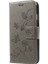 Kelebek Çiçek Manyetik Cüzdan Pu Deri Stand Kabuğu Apple iPhone Se-Grey (Yurt Dışından) 3