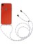 Apple iPhone Xr Için Geri Kılıf, Bırak Koruması Clear Tpu+Akrilik Telefon Kapağı Lanyard-White ile (Yurt Dışından) 1