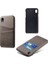 Apple iPhone Xr-Grey Için Çift Kart Yuvaları Pu Deri Kaplı Pc Kılıfı (Yurt Dışından) 2