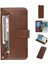 Fermuarlı Cep Cüzdanı Apple iPhone 8 Plus/7 Plus-Brown Için Flip Deri Koruyucu Kılıf (Yurt Dışından) 1