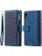 Apple iPhone Xr Rhombus Doku Doku Stand Cüzdan Pu Deri Kılıfı Bilek Kayış Mavisi (Yurt Dışından) 1
