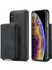 Apple iPhone Xs Max Telefon Kılıfı Çıkarılabilir Fermuar Cüzdan Manyetik Absorpsiyon Kapak Anti-Drop Anti-Çizelge Deri Kaplamalı Tpu Kickstand-Black ile (Yurt Dışından) 1
