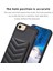 Apple iPhone 6/6s Kart Tutucu Için Kickstand Vaka Dalga Dikiş Dokusu Tpu+Pu Deri Telefon Kapak-Siyah (Yurt Dışından) 3