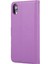 Çapraz Doku Cep Telefonu Deri Cüzdan Kılıfı+Apple iPhone Xr-Purple Için Çıkarılabilir Tpu Arka Kabuk (Yurt Dışından) 3