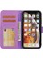 Çapraz Doku Cep Telefonu Deri Cüzdan Kılıfı+Apple iPhone Xr-Purple Için Çıkarılabilir Tpu Arka Kabuk (Yurt Dışından) 4